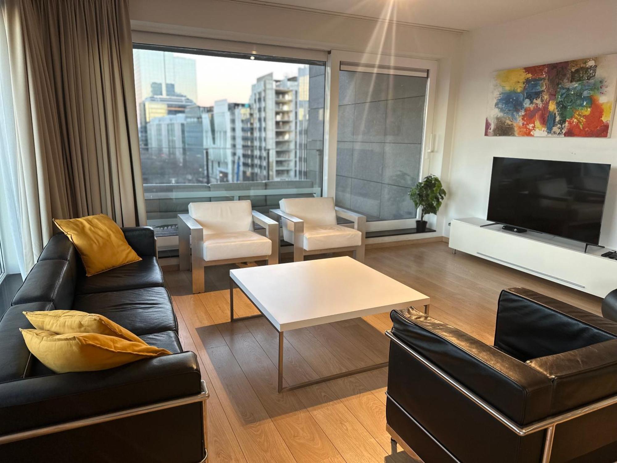 Apartment With Stunning View In City Center Brussel Bagian luar foto